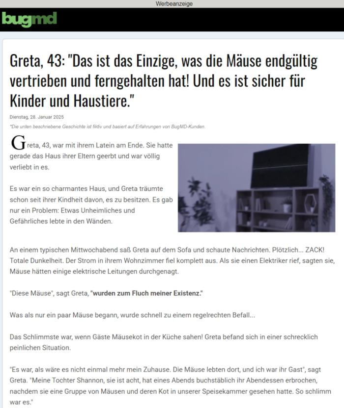 25-01-28 Screenshot der Webseite about.bugmd.com zu BugMD